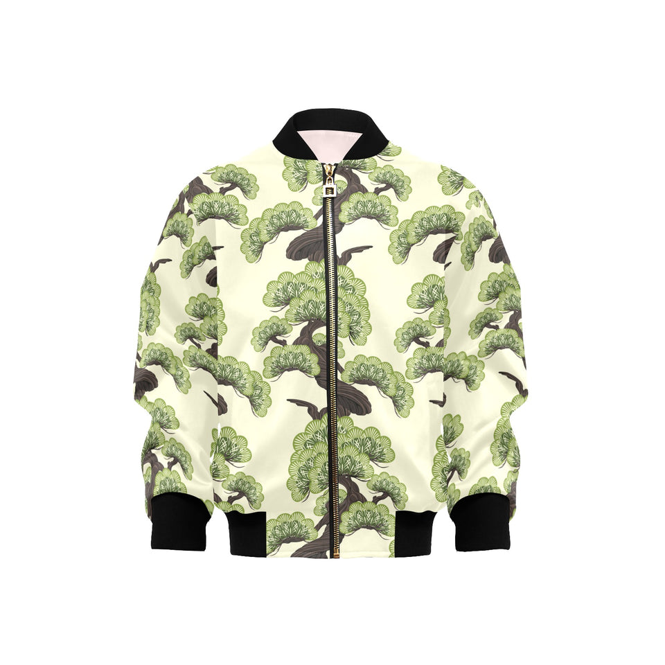 Bonsai pattern Kids' Boys' Girls' Bomber Jacket