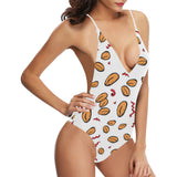 peanuts pattern background Women's One-Piece Swimsuit