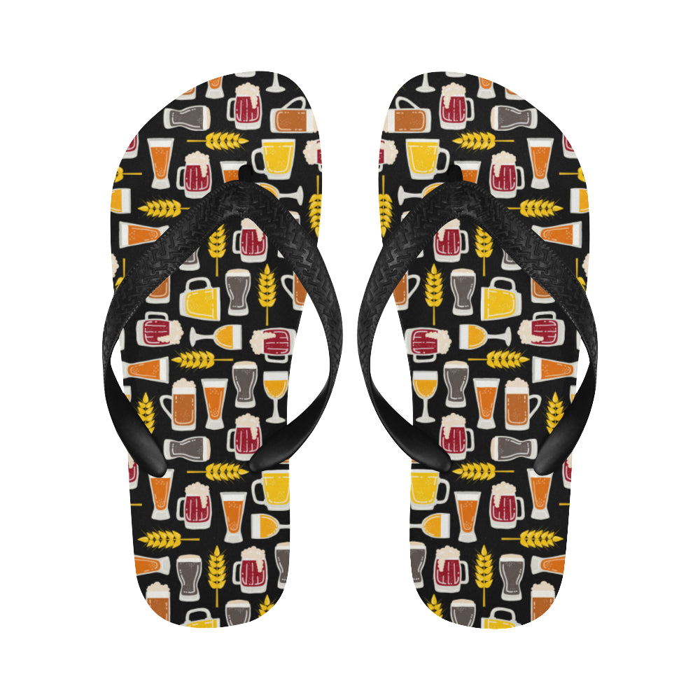 Beer type pattern Unisex Flip Flops