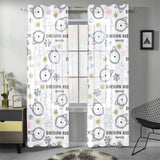Siberian Husky design pattern Gauze Curtain