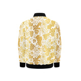 Gold grape pattern Kids' Boys' Girls' Bomber Jacket