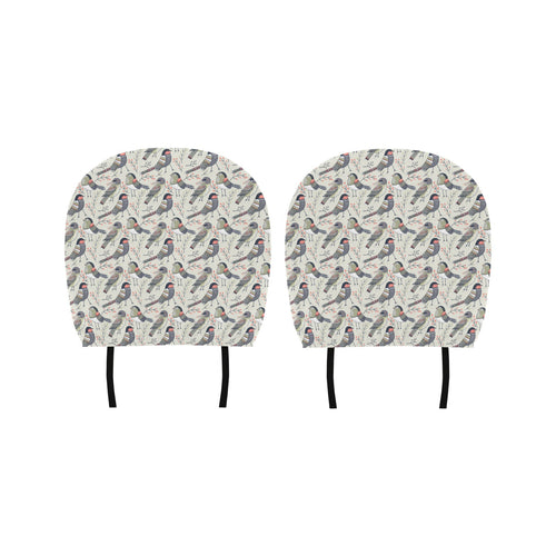 Pigeon Pattern Print Design 04 Car Headrest Cover