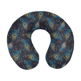 Beautiful peacock feather pattern U-Shaped Travel Neck Pillow