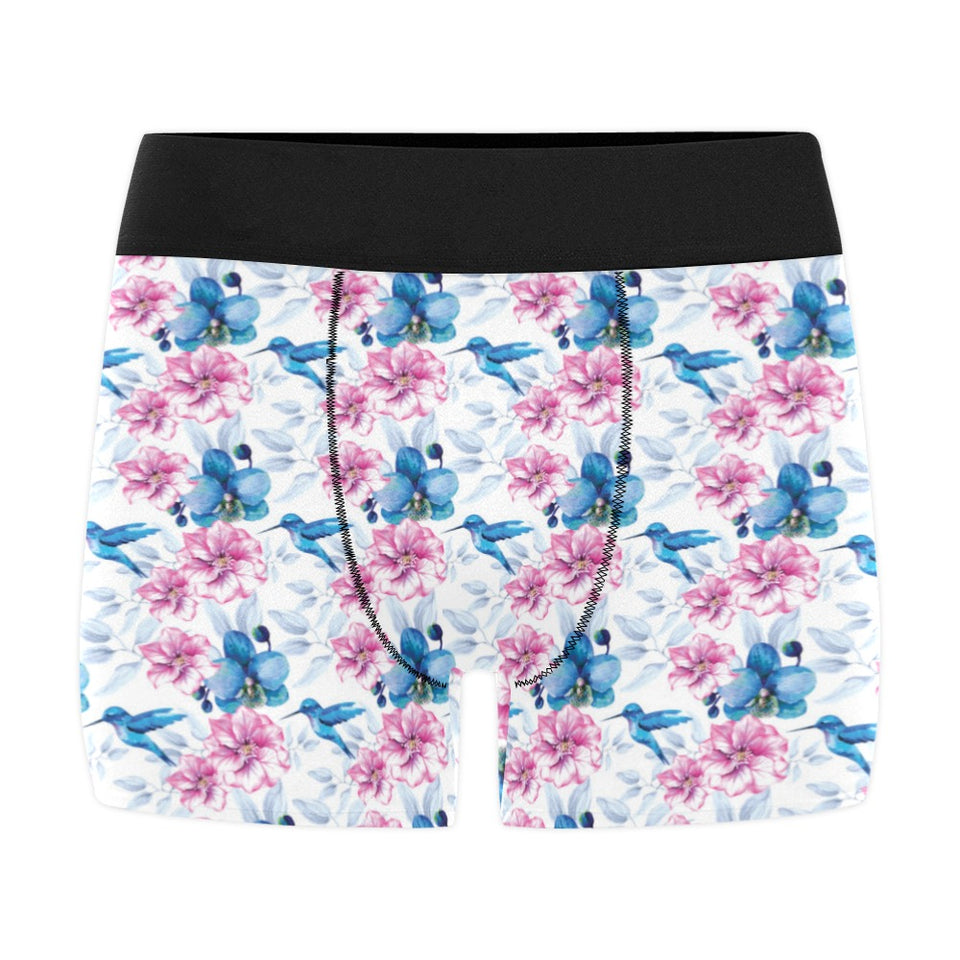 Hummingbird Pattern Print Design 02 Men's All Over Print Boxer Briefs Men's Underwear