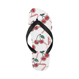 Hand drawn cherry pattern Unisex Flip Flops