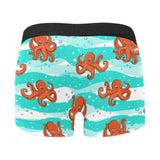 Octopuses sea wave background Men's All Over Print Boxer Briefs Men's Underwear