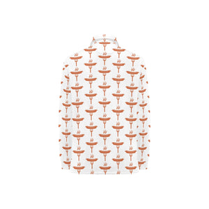Sausage Pattern Print Design 05 Women's Long Sleeve Polo Shirt