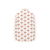 Sausage Pattern Print Design 05 Women's Long Sleeve Polo Shirt