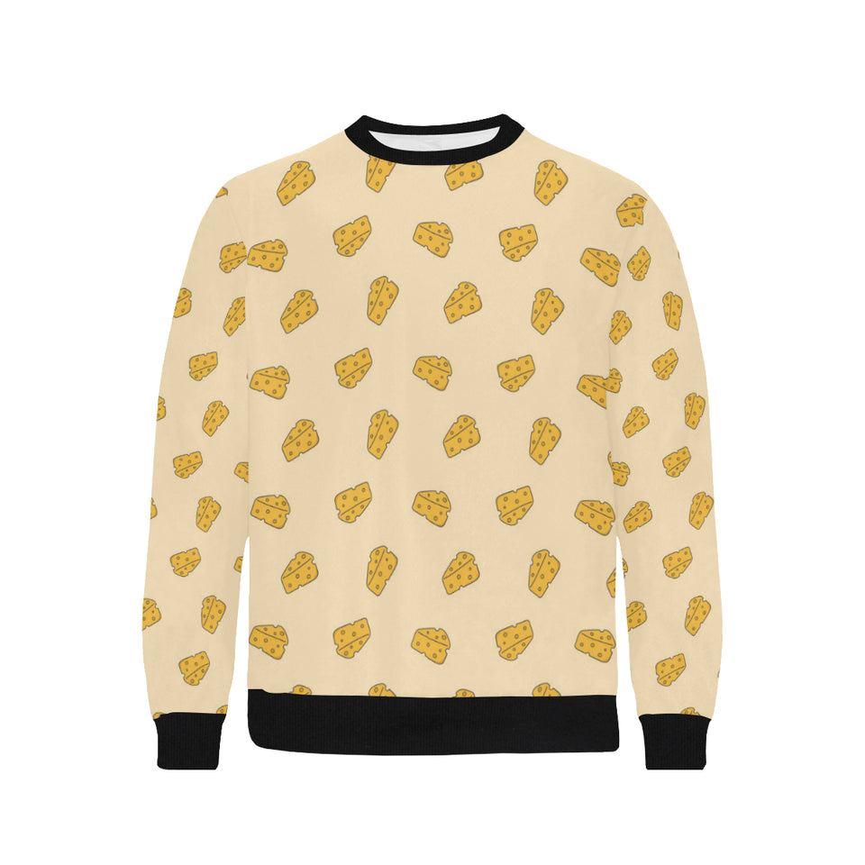 Cheese pattern Men's Crew Neck Sweatshirt