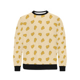 Cheese pattern Men's Crew Neck Sweatshirt