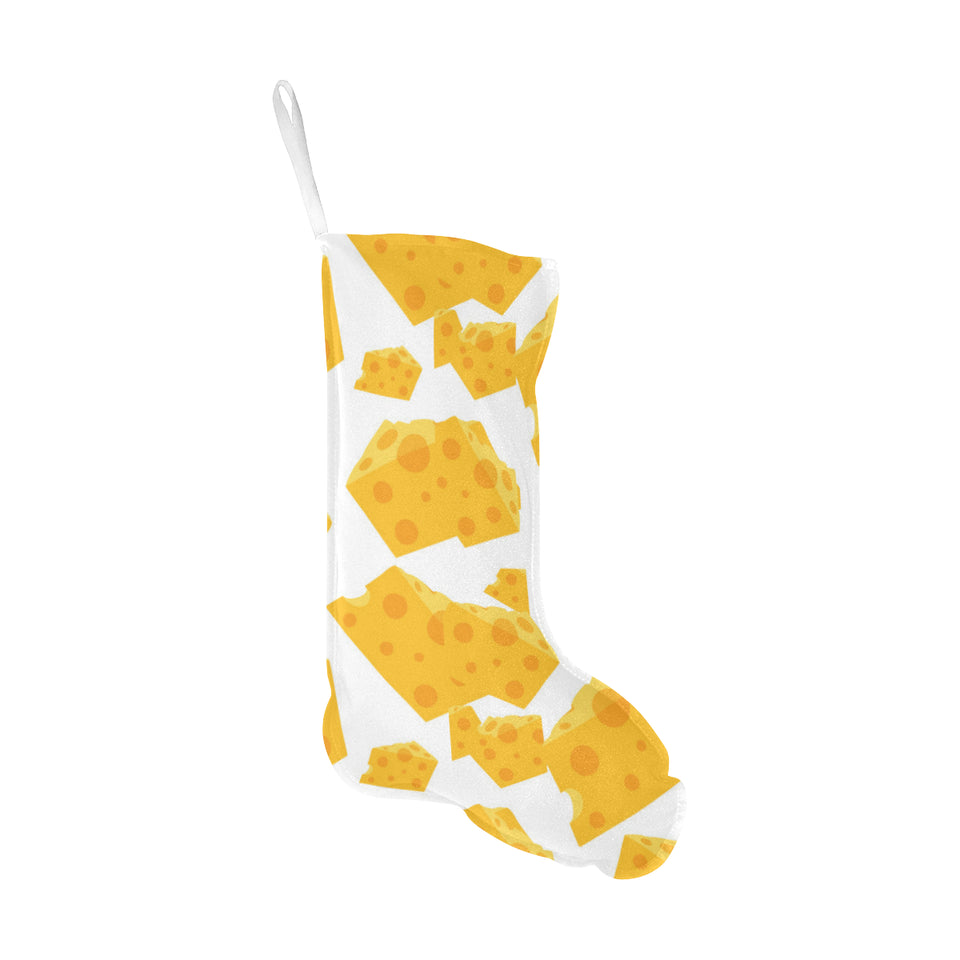 Cheese slice pattern Christmas Stocking