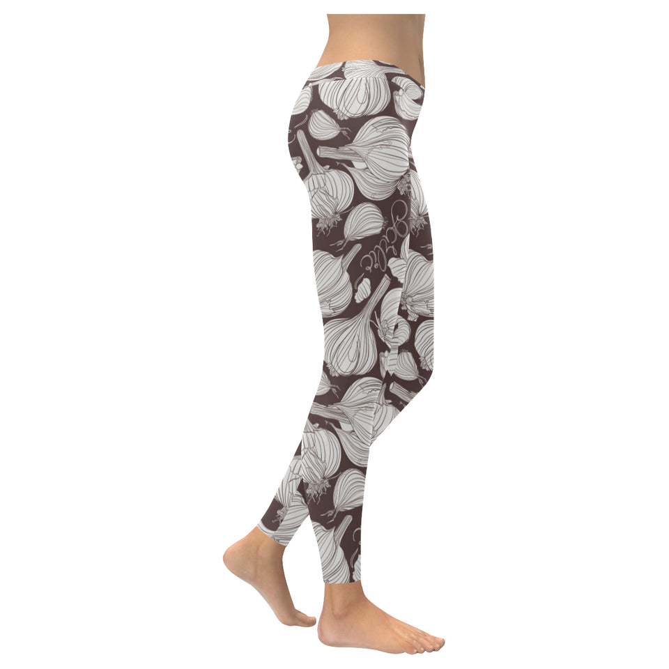 Garlic bulb dark background Women's Legging Fulfilled In US