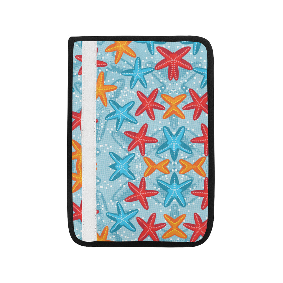 Blue red orange starfish pattern Car Seat Belt Cover
