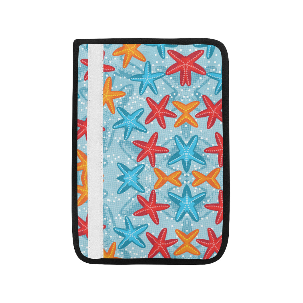 Blue red orange starfish pattern Car Seat Belt Cover