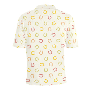 Horseshoes Pattern Print Design 02 Men's All Over Print Polo Shirt