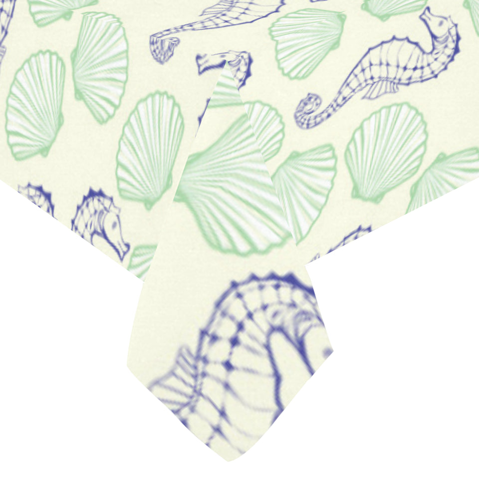 Seahorse shell pattern Tablecloth