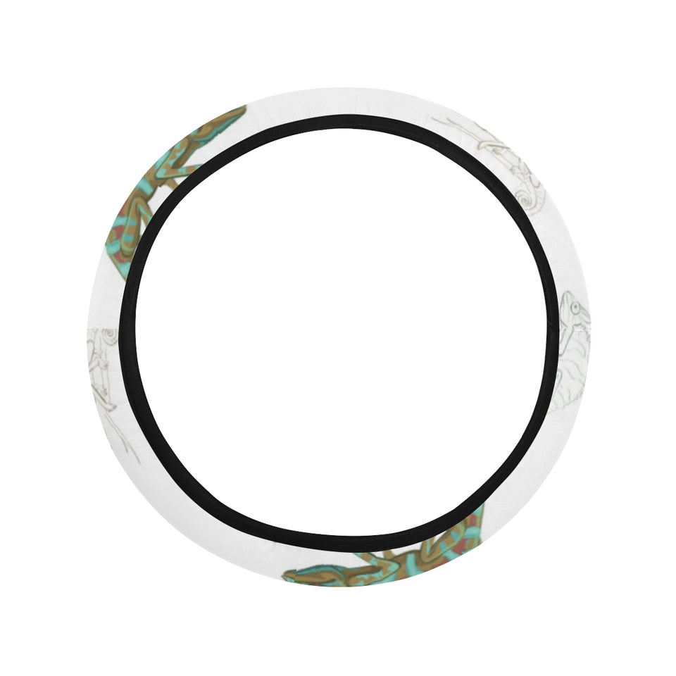 Chameleon lizard pattern Car Steering Wheel Cover