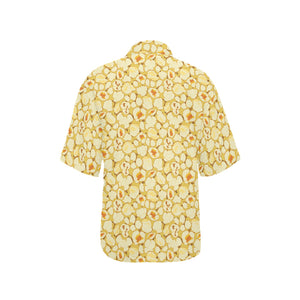 Popcorn Pattern Print Design 04 Women's All Over Print Hawaiian Shirt
