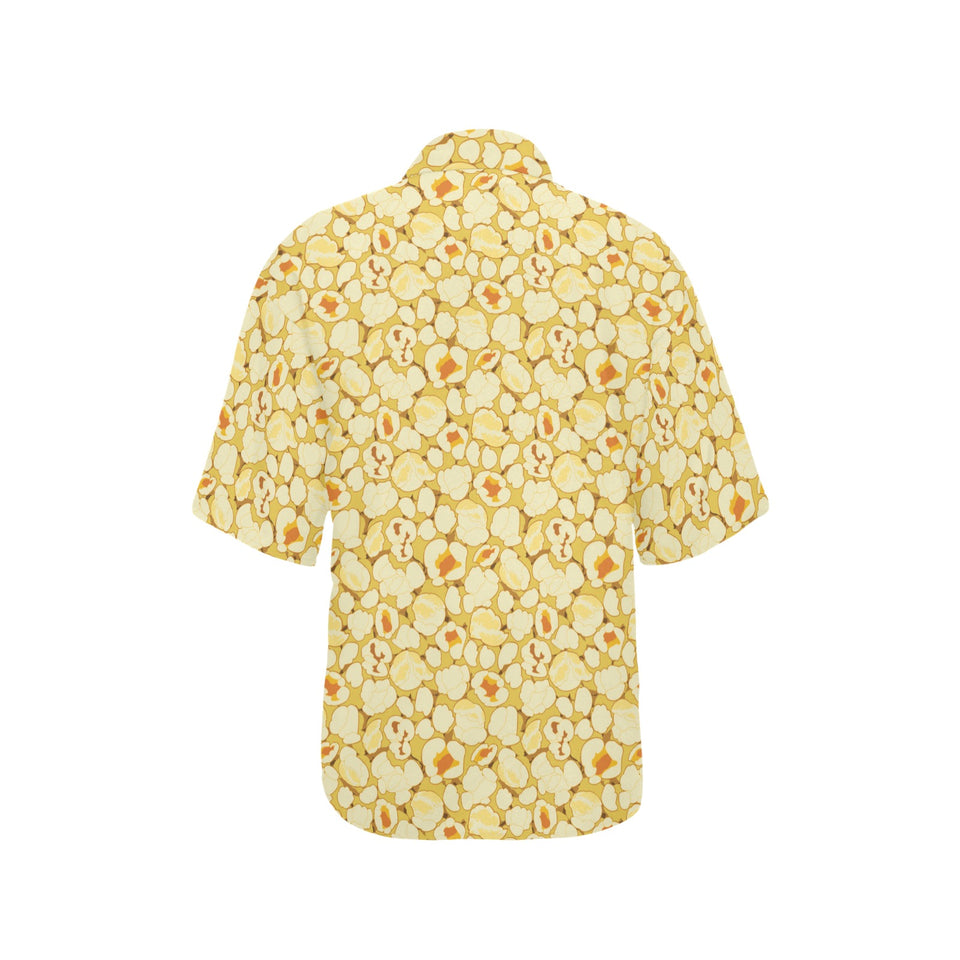 Popcorn Pattern Print Design 04 Women's All Over Print Hawaiian Shirt