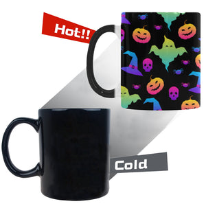 Colorful halloween background Morphing Mug Heat Changing Mug