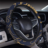 Gold dragon pattern Car Steering Wheel Cover