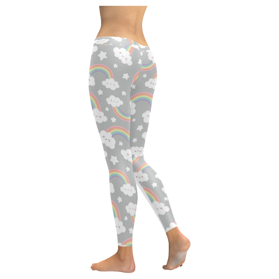 Cute rainbow clound star pattern Women's Legging Fulfilled In US