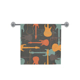 electric guitars pattern Bath Towel