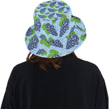 Watercolor grape pattern Unisex Bucket Hat