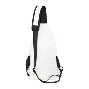 arabic white pattern All Over Print Chest Bag