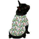 Hummingbird Pattern Print Design 05 All Over Print Pet Dog Round Neck Fuzzy Shirt