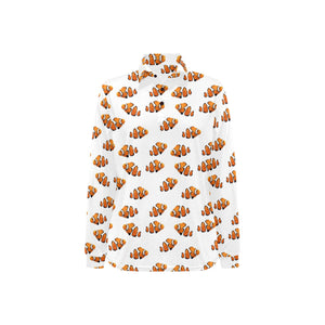 Clown Fish Pattern Print Design 03 Women's Long Sleeve Polo Shirt