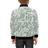 hand drawn blueberry pattern Kids' Boys' Girls' Bomber Jacket