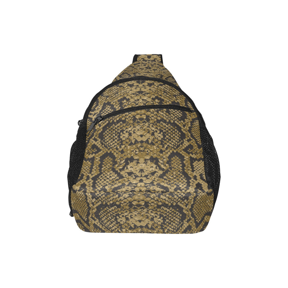 Snake skin pattern All Over Print Chest Bag