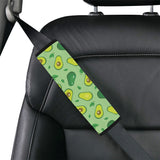 Avocado pattern green background Car Seat Belt Cover