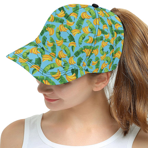 banana leaves banana design pattern All Over Print Snapback Cap