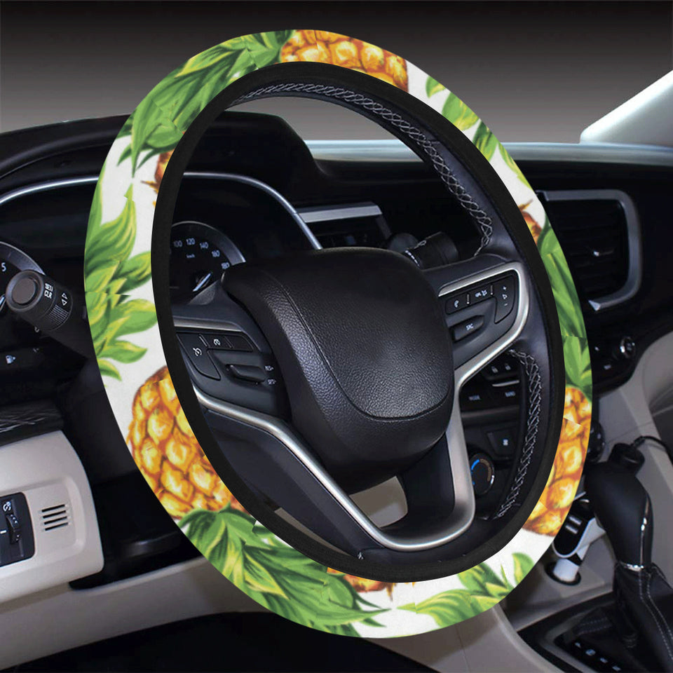 Pineapples design pattern Car Steering Wheel Cover