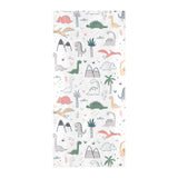 Cute cartoon dinosaurs tree pattern Beach Towel