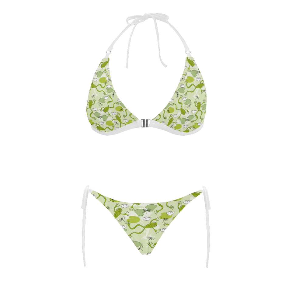 Cute frog dragonfly pattern Sexy Bikinis Two-Piece Swimsuits