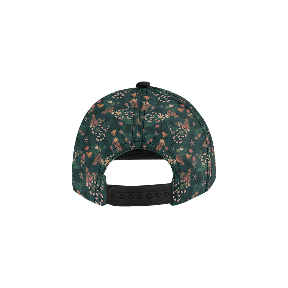 Snake forest pattern All Over Print Snapback Cap