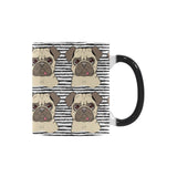 Happy pug pattern Morphing Mug Heat Changing Mug