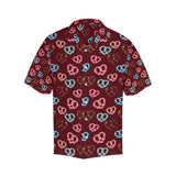 Pretzels Pattern Print Design 05 Men's All Over Print Hawaiian Shirt (Model T58)