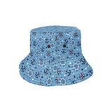 Anchors rudder compass star nautical pattern Unisex Bucket Hat