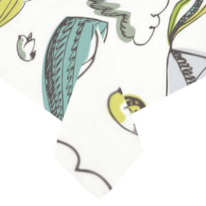 Hot Air Balloon Bird Cloud Pattern Tablecloth