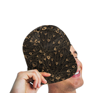 Gold peacock feather pattern All Over Print Snapback Cap