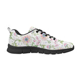Beautiful pink lotus waterlily leaves pattern Women's Sneaker Shoes