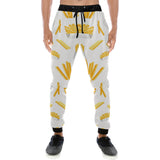 French fries white paper box pattern Unisex Casual Sweatpants