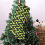 Green Peas Pattern Print Design 05 Christmas Stocking