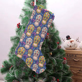 Sugar skull flower pattern Christmas Stocking