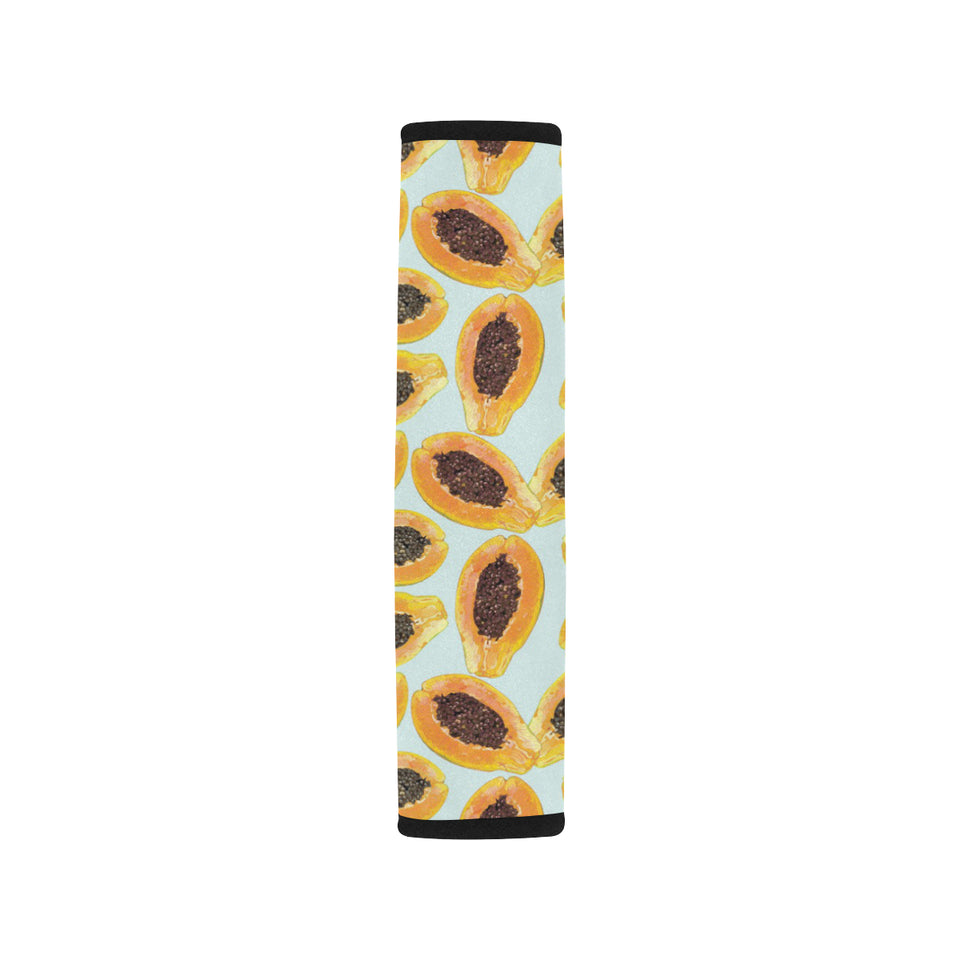 Watercolor papaya pattern Car Seat Belt Cover