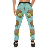 Kiwi blue background Unisex Casual Sweatpants